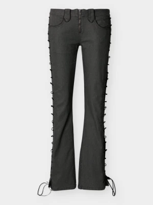 Obrázek produktu Džíny Straight Fit Jaded London černý denim