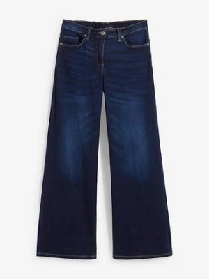 Obrázek produktu Džíny Wide Leg, Mid Waist, pohodlný pas BonPrix