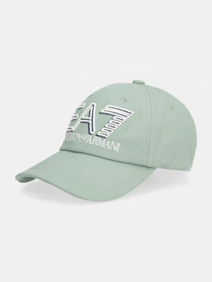 Obrázek produktu EA7 Emporio Armani baseballová čepice bavlněná zelená