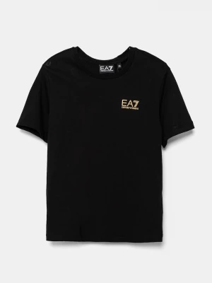 Obrázek produktu EA7 Emporio Armani Dětské bavlněné tričko EA7 Emporio Armani černá