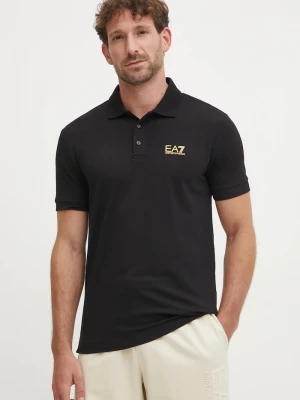 Obrázek produktu EA7 Emporio Armani polo pánské bavlněné s elastanem černá