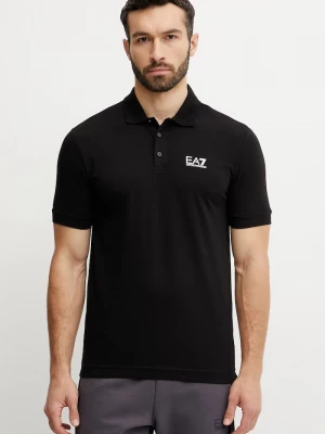 Obrázek produktu EA7 Emporio Armani polo pánské bavlněné s elastanem černá