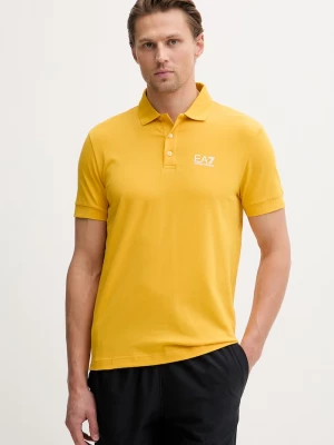 Obrázek produktu EA7 Emporio Armani polo pánské bavlněné s elastanem žlutá