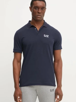 Obrázek produktu EA7 Emporio Armani polo pánský bavlněný s elastanem námořnická modř
