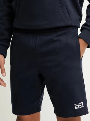 Obrázek produktu EA7 Emporio Armani teplákové šortky pánské bavlněné námořnická modř