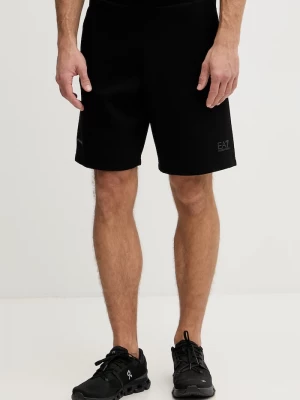 Obrázek produktu EA7 Emporio Armani teplákové šortky pánské bavlnou černá