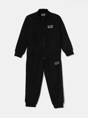 Obrázek produktu EA7 Emporio Armani teplákový set dětský bavlněný černá