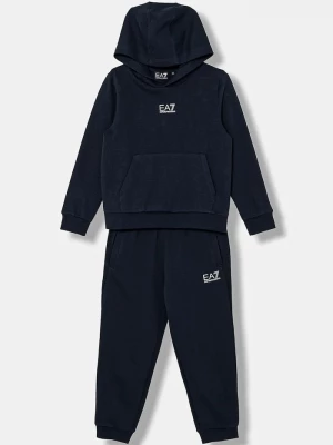 Obrázek produktu EA7 Emporio Armani teplákový set dětský s bavlnou námořnická modř