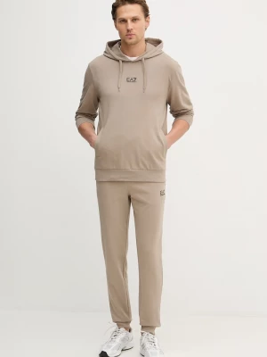 Obrázek produktu EA7 Emporio Armani teplákový set pánský s bavlnou béžová
