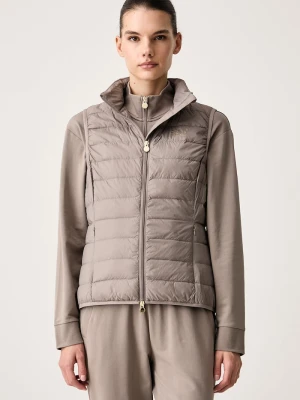 Obrázek produktu EA7 Emporio Armani vesta s kapucí dámská hnědá