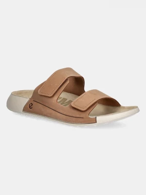 Obrázek produktu Ecco Nubukové pantofle Ecco Nd Cozmo 2 Strap Flat hnědá