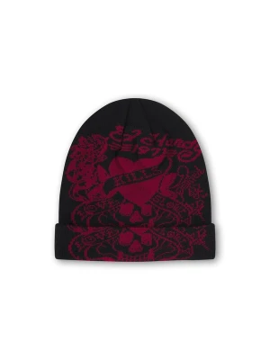 Obrázek produktu Ed Hardy Čepice 'Love Kills Slowly' tmavě červená / černá