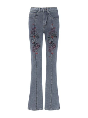 Obrázek produktu Ed Hardy Džíny 'Blumenkreuz' modrá / červená