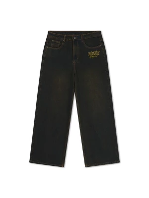 Obrázek produktu Ed Hardy Džíny modrá / zlatá / zelená / černá džínovina