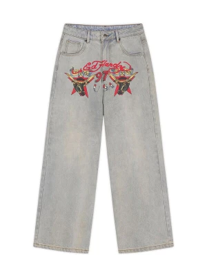 Obrázek produktu Ed Hardy Džíny opálová / světlemodrá / žlutá / červená