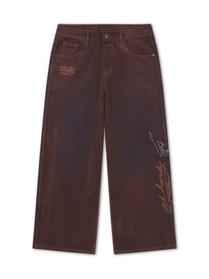 Obrázek produktu Ed Hardy Džíny 'Signature Eagle' béžová / hnědá / šedá