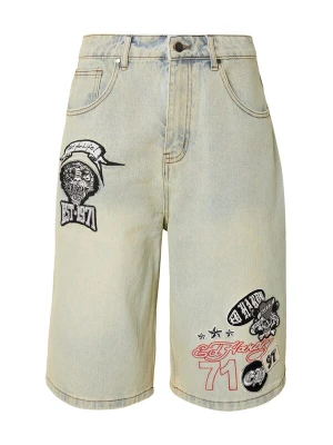 Obrázek produktu Ed Hardy Džíny světlemodrá / světle červená / černá / bílá