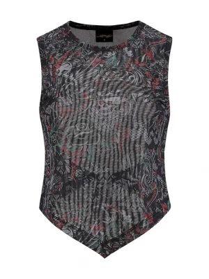 Obrázek produktu Ed Hardy Halenka 'Dragon Repeat' zelená / růže / černá