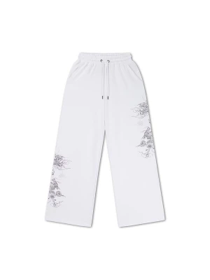 Obrázek produktu Ed Hardy Kalhoty 'Gothic Dragon' světle šedá / černá / bílá