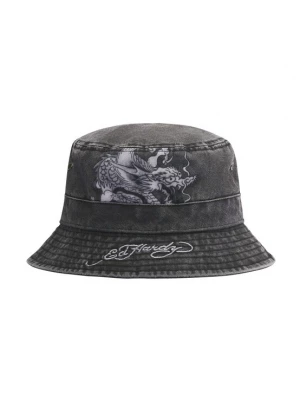 Obrázek produktu Ed Hardy Klobouk 'Crawling Dragon' světle šedá / tmavě šedá