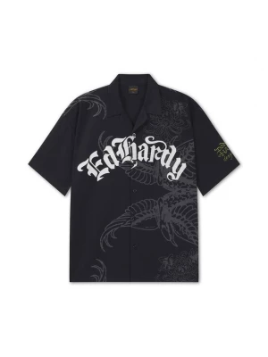 Obrázek produktu Ed Hardy Košile antracitová / černá / bílá