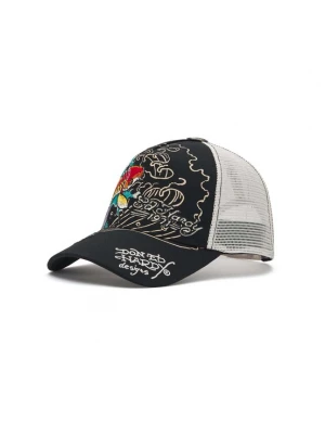 Obrázek produktu Ed Hardy Kšiltovka '1971 Koi Fish' tyrkysová / červená třešeň / černá / bílá