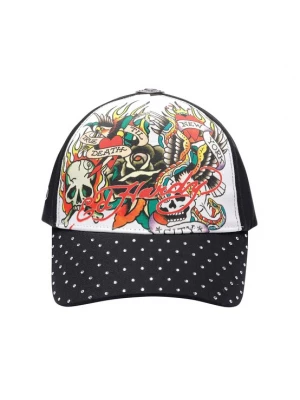 Obrázek produktu Ed Hardy Kšiltovka 'True Til Death' černá / bílá
