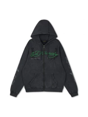 Obrázek produktu Ed Hardy Mikina 'Art For Life' smaragdová / burgundská červeň / černá