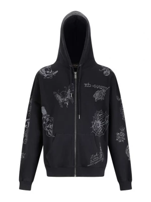Obrázek produktu Ed Hardy Mikina 'Tattoo Club' šedá / černá / bílá