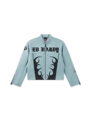 Obrázek produktu Ed Hardy Přechodná bunda ' Gothic Flames ' nebeská modř / černá
