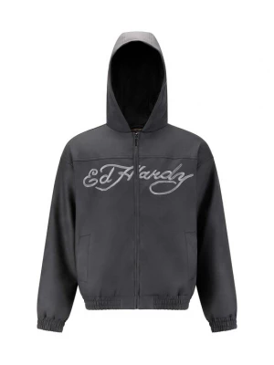 Obrázek produktu Ed Hardy Přechodná bunda 'Soaring Eagles' šedá / světle šedá / černá