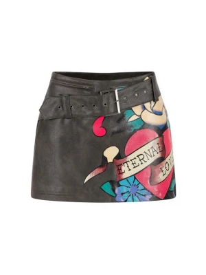 Obrázek produktu Ed Hardy Sukně 'Ewige Liebe' azurová / azurová modrá / melounová / černá