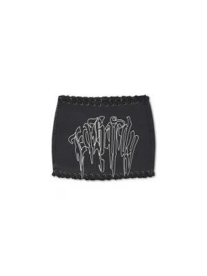 Obrázek produktu Ed Hardy Sukně 'Gothic Drip' černá / bílá