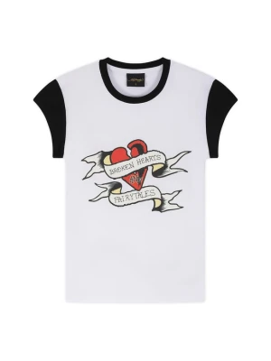 Obrázek produktu Ed Hardy Tričko 'Broken Hearts' světle žlutá / červená / černá / bílá