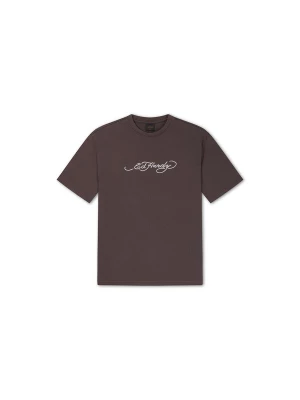 Obrázek produktu Ed Hardy Tričko hnědá / bílá