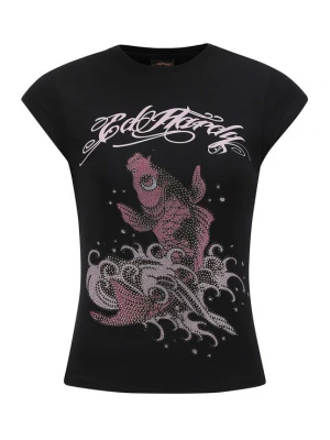 Obrázek produktu Ed Hardy Tričko 'Koi Fisch Steinen' mix barev / černá