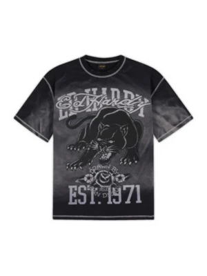 Obrázek produktu Ed Hardy Tričko 'Panther' šedá / černá / offwhite