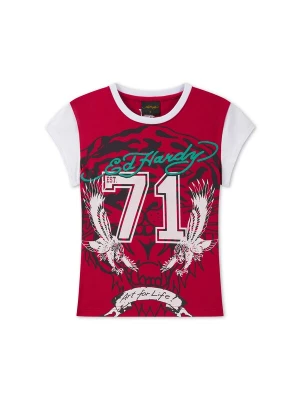 Obrázek produktu Ed Hardy Tričko 'Roaring Tiger' světlemodrá / červená / černá / bílá