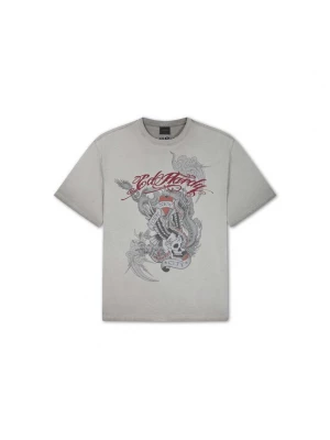 Obrázek produktu Ed Hardy Tričko šedá / kámen / tmavě červená