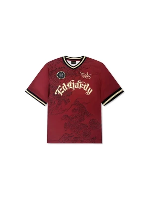 Obrázek produktu Ed Hardy Tričko 'Soaring Dragon Football' pastelově žlutá / červená / černá