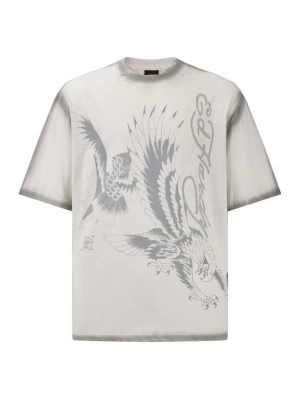 Obrázek produktu Ed Hardy Tričko světle šedá / bílá