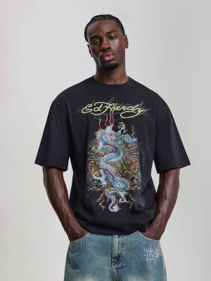 Obrázek produktu Ed Hardy Tričko světlemodrá / červená / černá / bílá