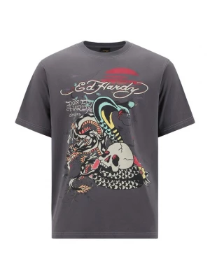 Obrázek produktu Ed Hardy Tričko tmavě šedá / mix barev