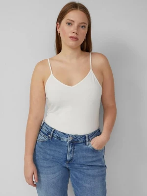 Obrázek produktu Elastický top se špagetovými ramínky QS krémová