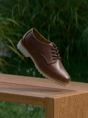 Obrázek produktu Elegantní šněrovací boty Anna Field Wide Fit By Zalando koňaková