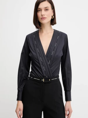 Obrázek produktu Elisabetta Franchi Bavlněné body Elisabetta Franchi námořnická modř