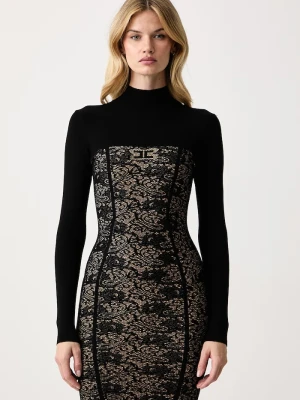 Obrázek produktu Elisabetta Franchi bodycon šaty s viskózou černá