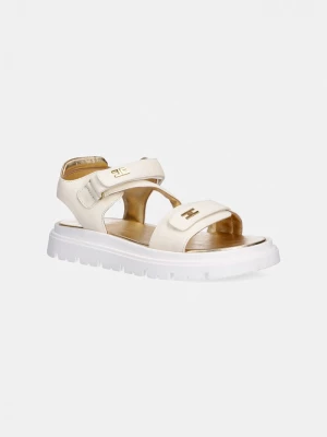 Obrázek produktu Elisabetta Franchi Dětské kožené sandály Elisabetta Franchi béžová
