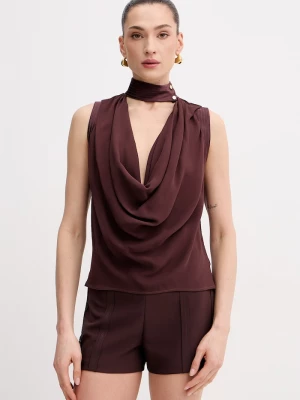 Obrázek produktu Elisabetta Franchi halenka dámská z viskózy hnědá