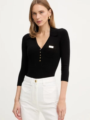 Obrázek produktu Elisabetta Franchi Halenka s příměsí hedvábí Elisabetta Franchi černá